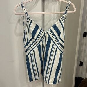 Striped Blue and White Target Tank Top